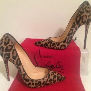 Christian Louboutin Heels (Leopard Skin Pumps)